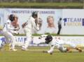 Usman Khawaja has been part of an aggressive Australian batting display in Galle, Sri Lanka.