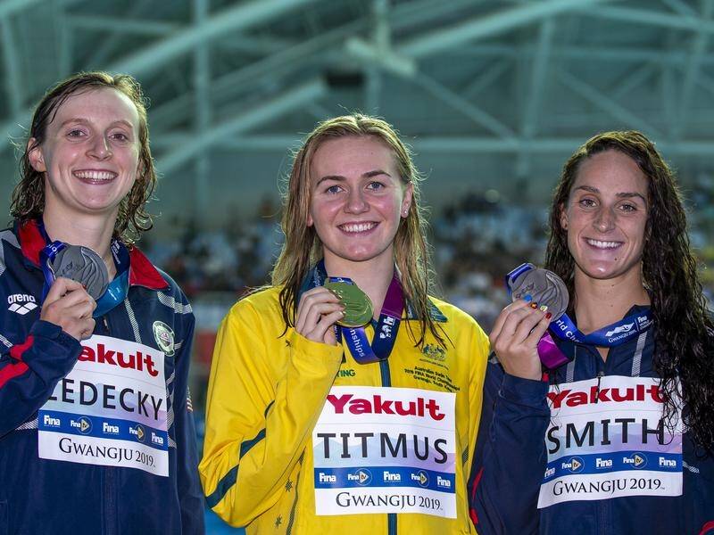 Australia's Ariarne Titmus has struck up a healthy rivalry with US swim star Katie Ledecky.