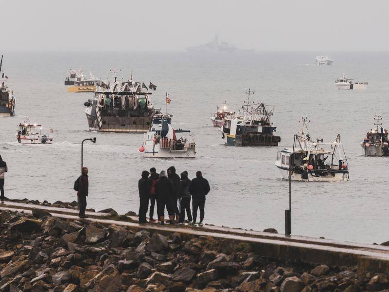 French and UK patrol vessels were deployed to prevent clashes between trawlers, officials say.