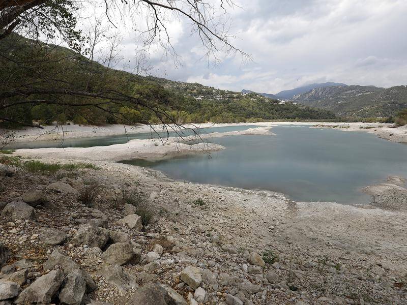 The south of France is experiencing dry weather and drought with record high temperatures. (EPA PHOTO)