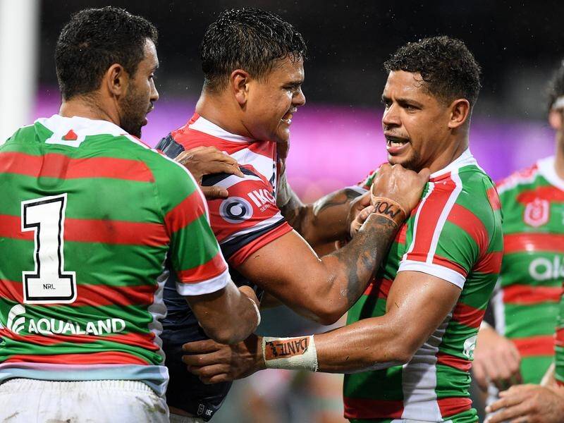 Latrell Mitchell found himself on the end of taunts from South Sydney players on Friday.